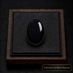 cabochon black diamond